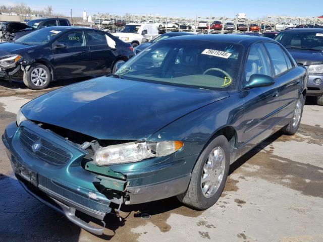 2G4WF551911182483 - 2001 BUICK REGAL GS GREEN photo 2