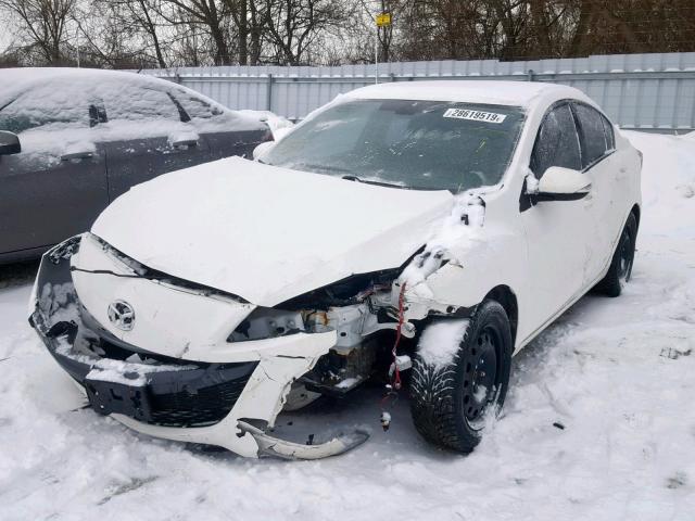 JM1BL1S55A1293114 - 2010 MAZDA 3 S WHITE photo 2