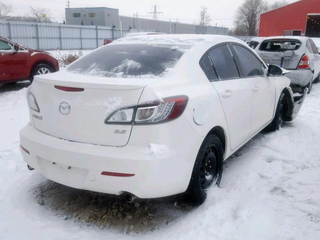 JM1BL1S55A1293114 - 2010 MAZDA 3 S WHITE photo 4