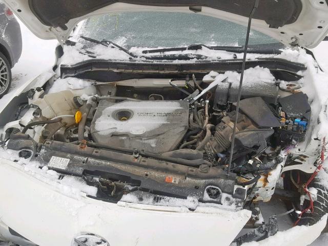 JM1BL1S55A1293114 - 2010 MAZDA 3 S WHITE photo 7