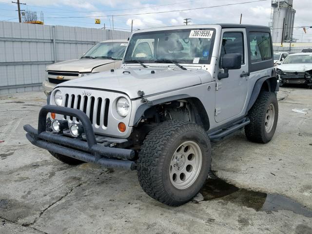 1J4AA2D14BL603433 - 2011 JEEP WRANGLER S SILVER photo 2