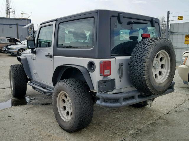 1J4AA2D14BL603433 - 2011 JEEP WRANGLER S SILVER photo 3