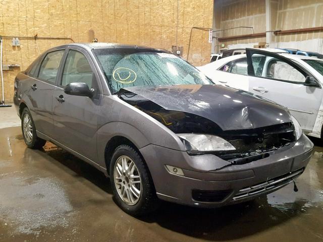 1FAHP34N97W359933 - 2007 FORD FOCUS ZX4 GRAY photo 1