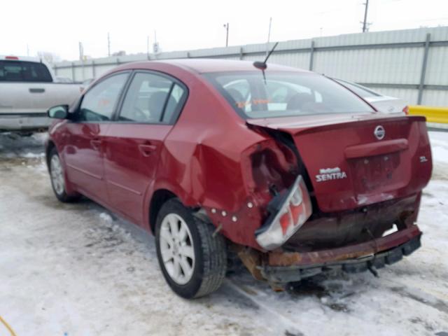 3N1AB61E38L610973 - 2008 NISSAN SENTRA 2.0 RED photo 3