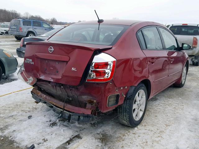 3N1AB61E38L610973 - 2008 NISSAN SENTRA 2.0 RED photo 4