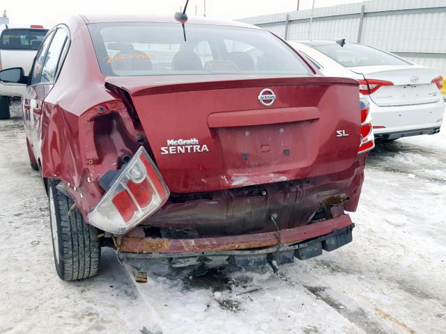 3N1AB61E38L610973 - 2008 NISSAN SENTRA 2.0 RED photo 9