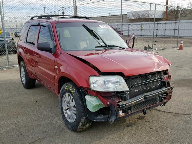 4M2CU81117KJ03444 - 2007 MERCURY MARINER LU RED photo 1