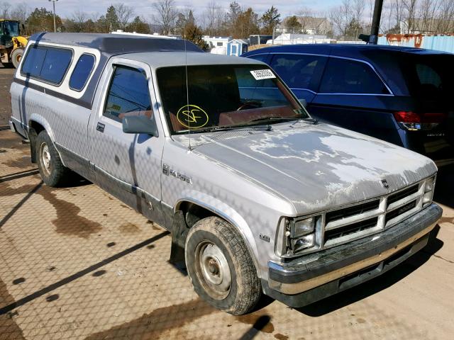 1B7GL26X4KS025562 - 1989 DODGE DAKOTA SILVER photo 1