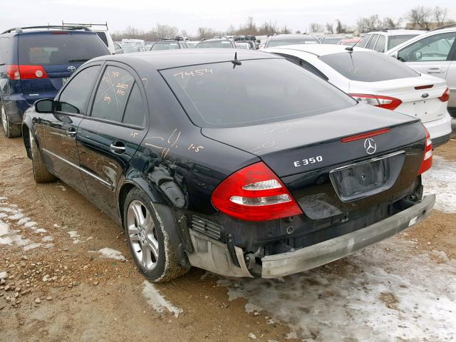 WDBUF56J96A934575 - 2006 MERCEDES-BENZ E 350 BLACK photo 3