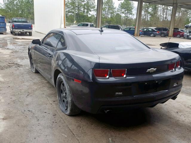 2G1FA1EV4A9218296 - 2010 CHEVROLET CAMARO LS BLACK photo 3