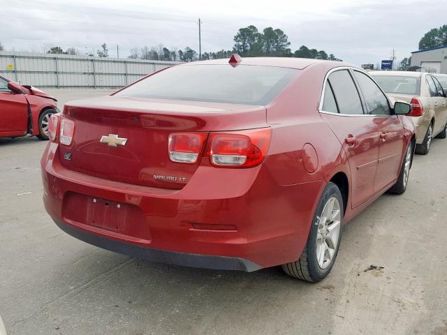 1G11C5SLXEF105898 - 2014 CHEVROLET MALIBU 1LT RED photo 4