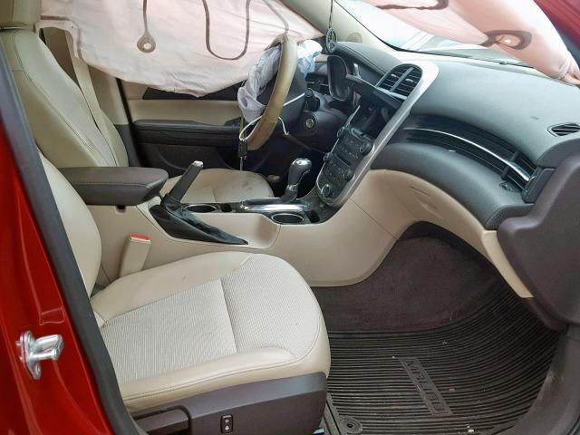 1G11C5SLXEF105898 - 2014 CHEVROLET MALIBU 1LT RED photo 5