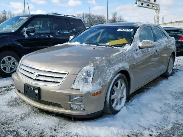 1G6DW677X50217426 - 2005 CADILLAC STS TAN photo 2