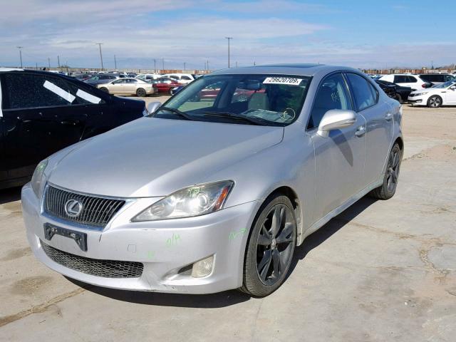 JTHBK262895106573 - 2009 LEXUS IS 250 SILVER photo 2