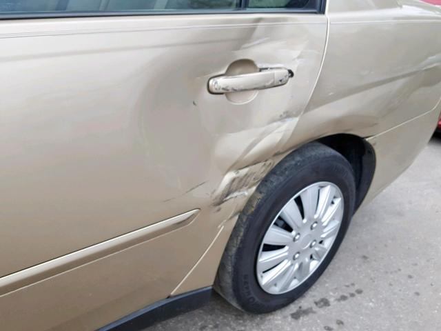 1G1ZS51F46F225277 - 2006 CHEVROLET MALIBU LS 金色 照片 9