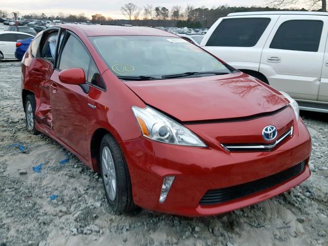 JTDZN3EU5D3226545 - 2013 TOYOTA PRIUS V RED photo 1