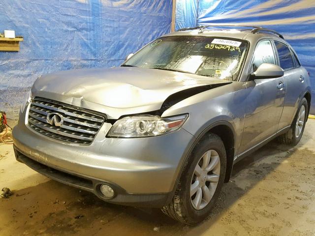 JNRAS08W95X202034 - 2005 INFINITI FX35 GRAY photo 2