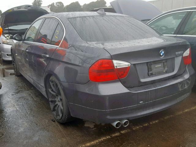 WBAVB33576KR78983 - 2006 BMW 330 I GRAY photo 3