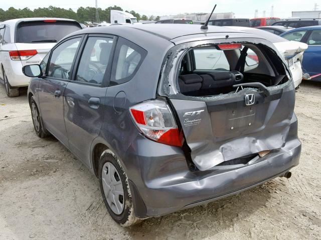 JHMGE8H33DC044476 - 2013 HONDA FIT GRAY photo 3