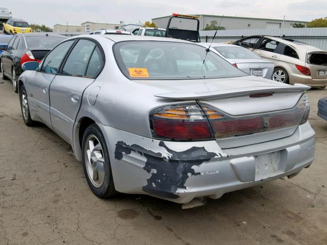 1G2HZ541614229550 - 2001 PONTIAC BONNEVILLE SILVER photo 3