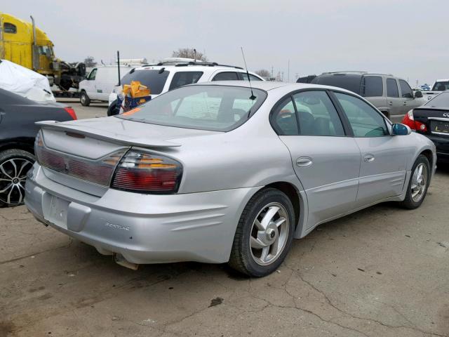 1G2HZ541614229550 - 2001 PONTIAC BONNEVILLE SILVER photo 4