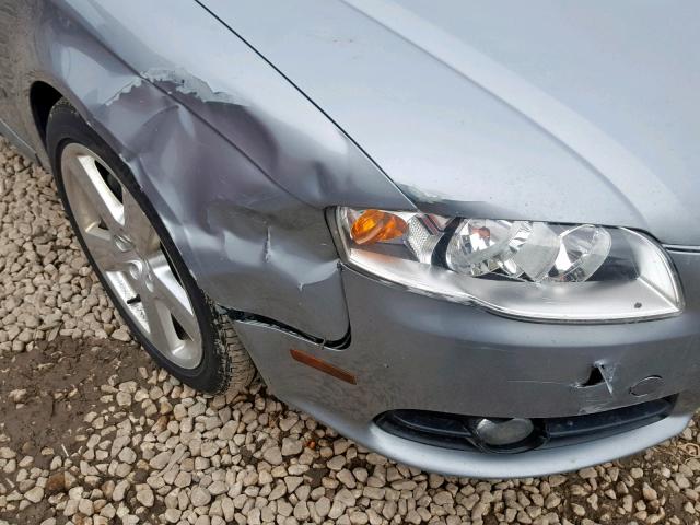 WAUEF78E46A212428 - 2006 AUDI A4 S-LINE GRAY photo 9