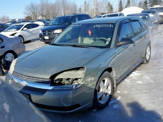 1G1ZT64804F248844 - 2004 CHEVROLET MALIBU MAX GREEN photo 2