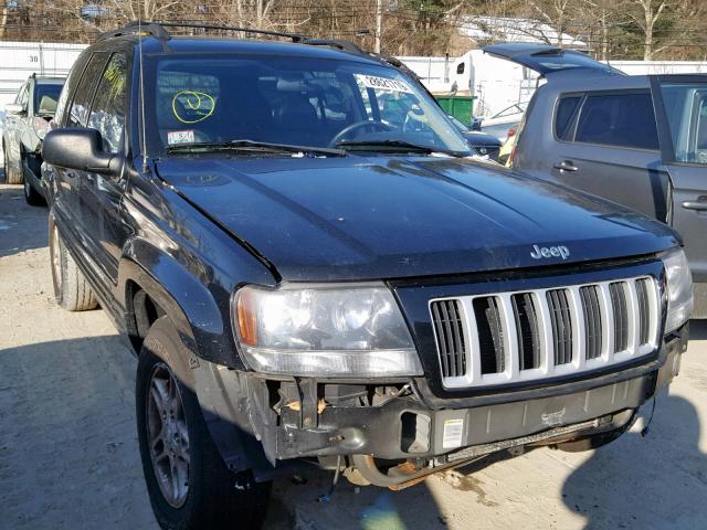 1J4GW48S64C322683 - 2004 JEEP GRAND CHER BLACK photo 1