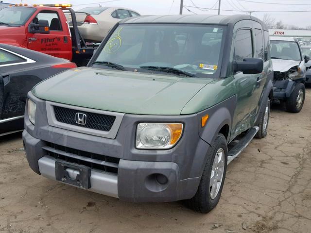 5J6YH28533L027827 - 2003 HONDA ELEMENT EX GREEN photo 2