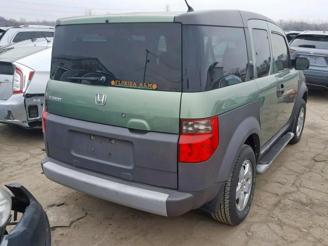 5J6YH28533L027827 - 2003 HONDA ELEMENT EX GREEN photo 4