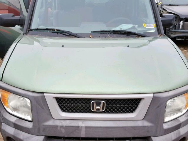 5J6YH28533L027827 - 2003 HONDA ELEMENT EX GREEN photo 7