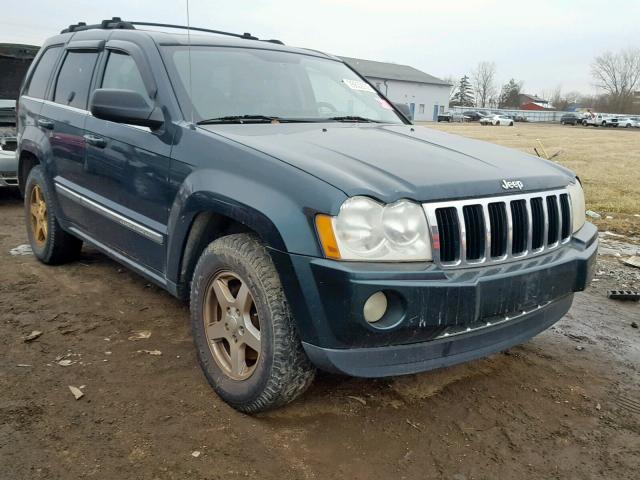 1J8HR58235C553607 - 2005 JEEP GRAND CHER GREEN photo 1