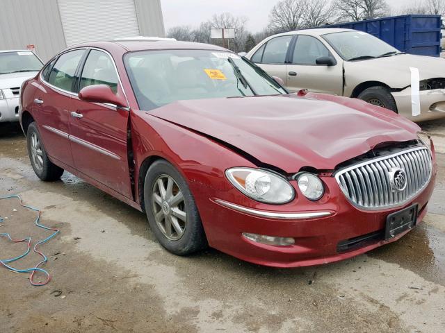 2G4WD582591113165 - 2009 BUICK LACROSSE C MAROON photo 1