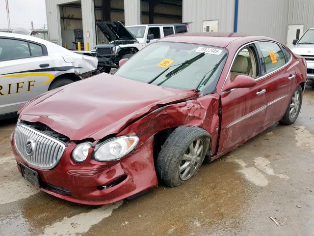 2G4WD582591113165 - 2009 BUICK LACROSSE C MAROON photo 2