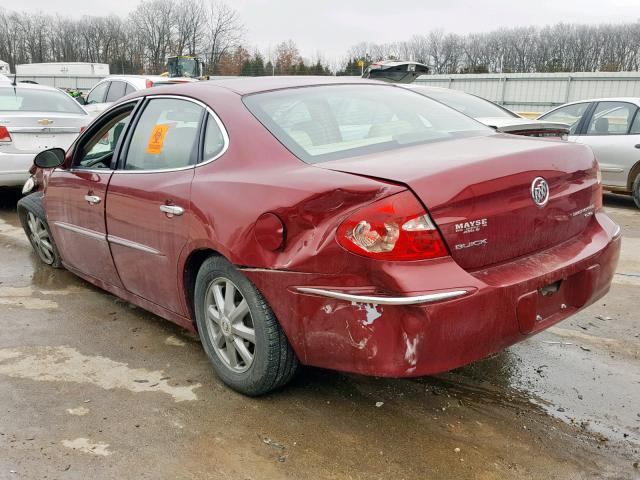 2G4WD582591113165 - 2009 BUICK LACROSSE C MAROON photo 3