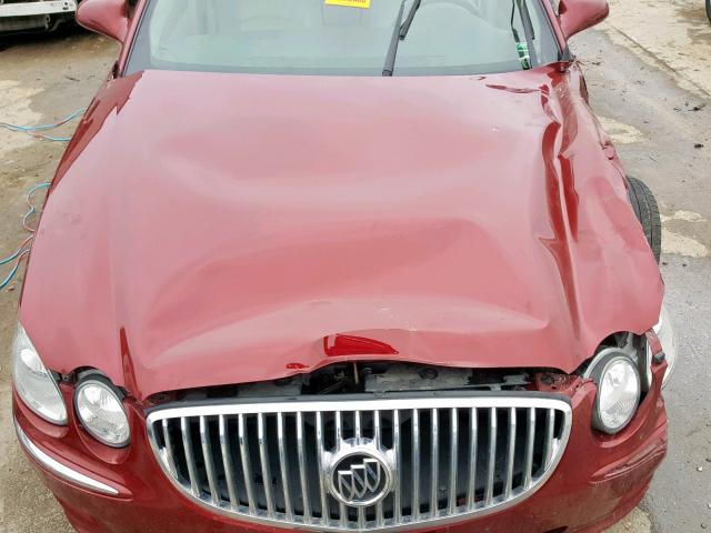 2G4WD582591113165 - 2009 BUICK LACROSSE C MAROON photo 7