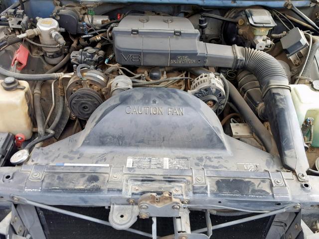 1G1BL53E0NR129680 - 1992 CHEVROLET CAPRICE BLUE photo 7