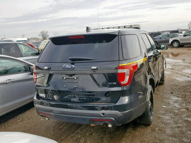 1FM5K8AR2GGB96905 - 2016 FORD EXPLORER P BLACK photo 4