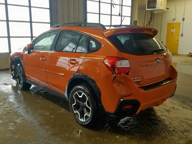 JF2GPAKCXE8322081 - 2014 SUBARU XV CROSSTR ORANGE photo 3