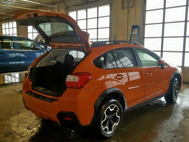 JF2GPAKCXE8322081 - 2014 SUBARU XV CROSSTR ORANGE photo 4