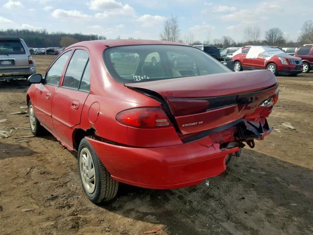 3FAFP13P6YR218255 - 2000 FORD ESCORT RED photo 3