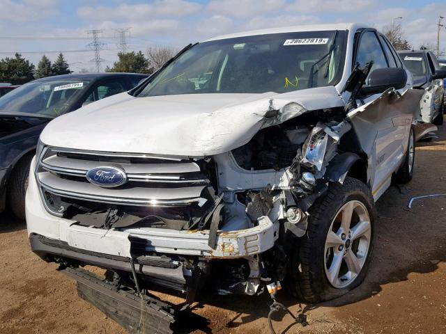 2FMPK4G95GBC20100 - 2016 FORD EDGE SE WHITE photo 2