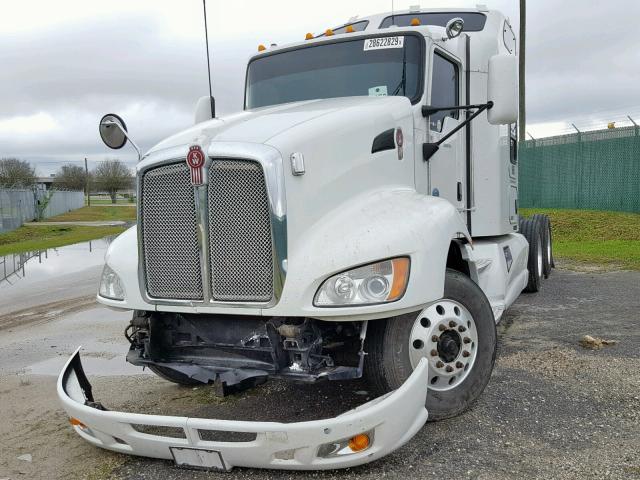 1XKAA49X5CJ287458 - 2012 KENWORTH CONSTRUCTI WHITE photo 2