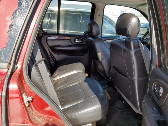 1GKDT13S872163834 - 2007 GMC ENVOY RED photo 6