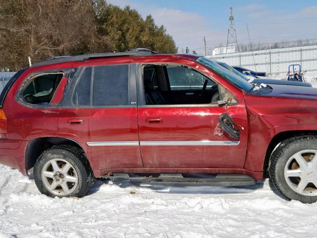 1GKDT13S872163834 - 2007 GMC ENVOY RED photo 9