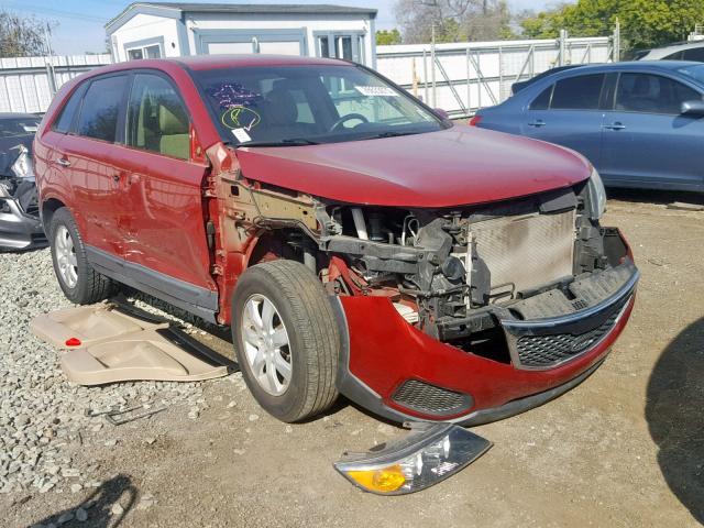 5XYKT3A15BG007676 - 2011 KIA SORENTO BA BURGUNDY photo 1