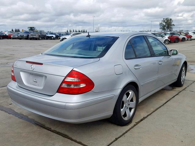 WDBUF56J56A820475 - 2006 MERCEDES-BENZ E 350 GRAY photo 4