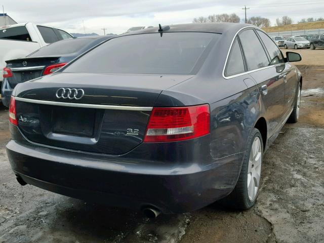 WAUDG74F75N095720 - 2005 AUDI A6 3.2 QUA CHARCOAL photo 4