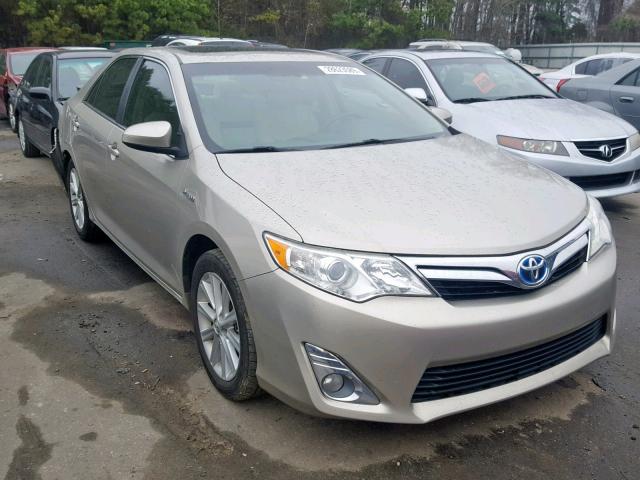 4T1BD1FK3DU093103 - 2013 TOYOTA CAMRY HYBR GOLD photo 1