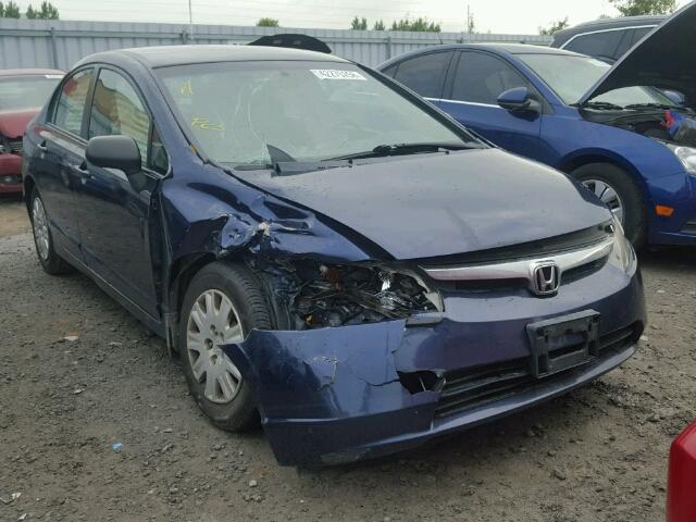 2HGFA16327H032048 - 2007 HONDA CIVIC DX BLUE photo 1